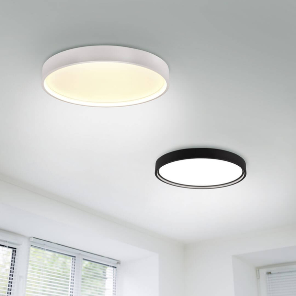 Plafon nasufitowy DOHA 641310232 LED 29W 2300-4000K do salonu czarny biały