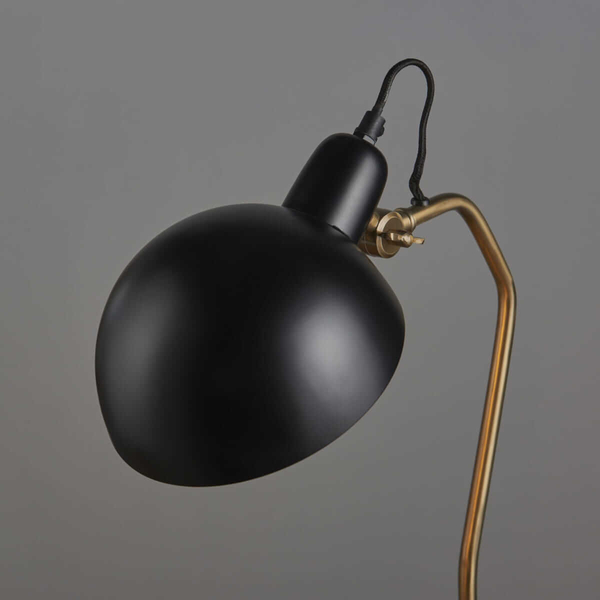 Biurkowa lampka do gabinetu Largo 95478 Endon aluminiowa czarna mosiężna