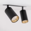 Minimalistyczna lampa sufitowa Amis 10807 ruchome tubki czarne złote