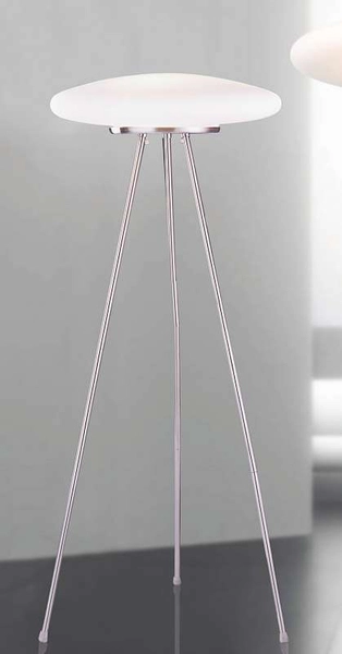 Sztalugowa LAMPA podłogowa UFO X ML5106-3A Italux stojąca OPRAWA na trójnogu biała