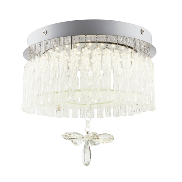Plafon Mathilda 68397-12 z kryształkami LED 12W 4000K chrom