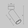 Regulowana lampa sufitowa Focus C055CL-L12W3K-W-BS LED 12W 3000K mosiądz