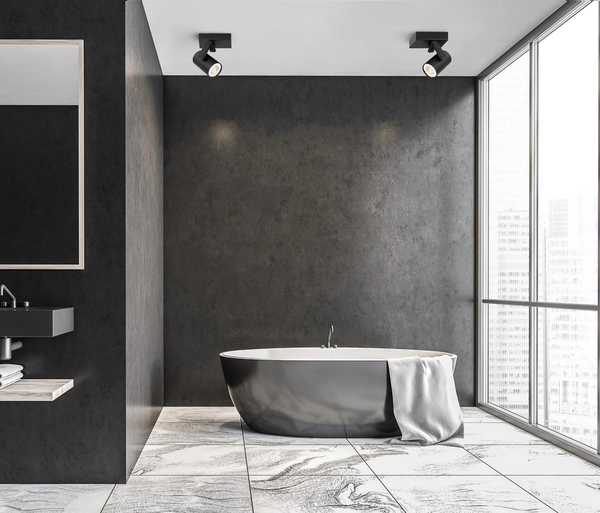 Sufitowa lampa MOLA SPL-2846-1 BL regulowana reflektorek spot czarny