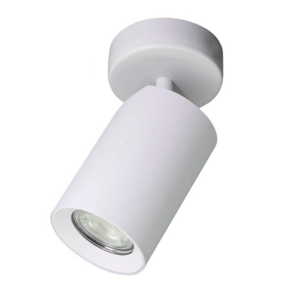 Lampa sufitowa z regulacją Tore TLS006-WH Zumaline tuba metal biały