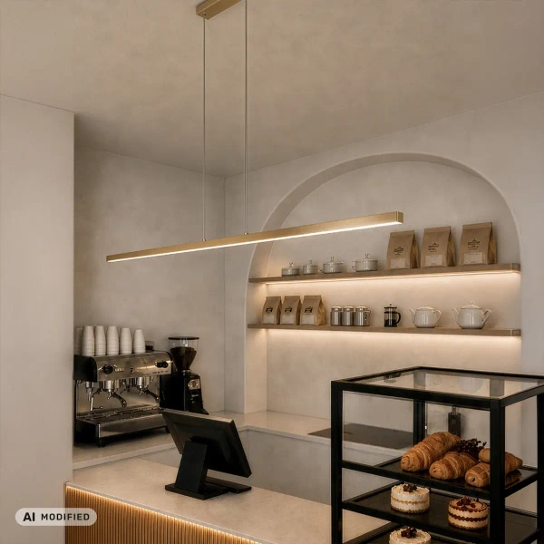 Liniowa lampa wisząca MERIDA 1752 złota LED 15W 3000-6000K CCT belka