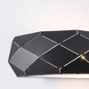 Kinkiet LAMPA ścienna REUS LP-8069/1W BK Light Prestige półokrągła OPRAWA geometryczna przyścienna czarna
