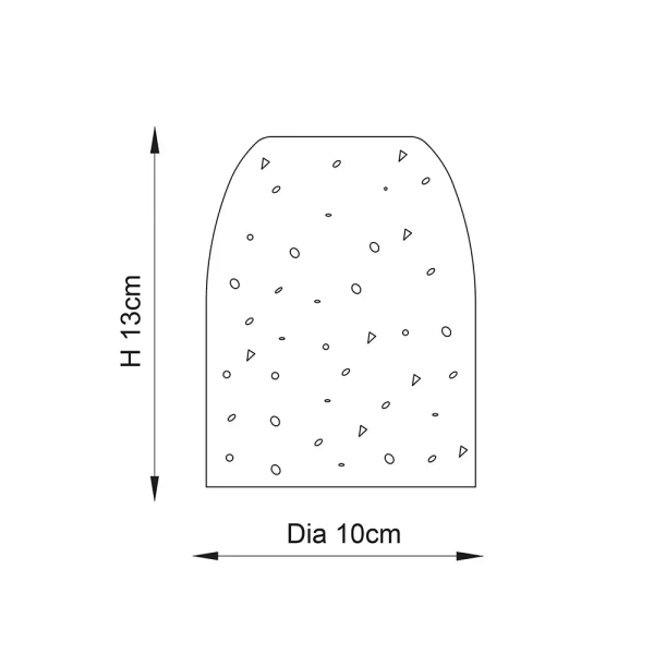 Skandynawska lampa stołowa Terrazzo 78181 lastrykowa biała