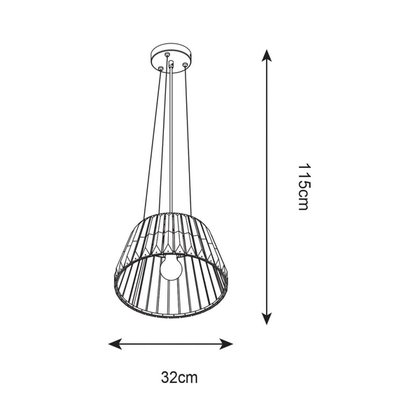 Wisząca lampa kryształowa Paria nad stół do jadalni chrom