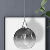 Wisząca lampa kulista Monte MLP8320 przydymiona srebrna