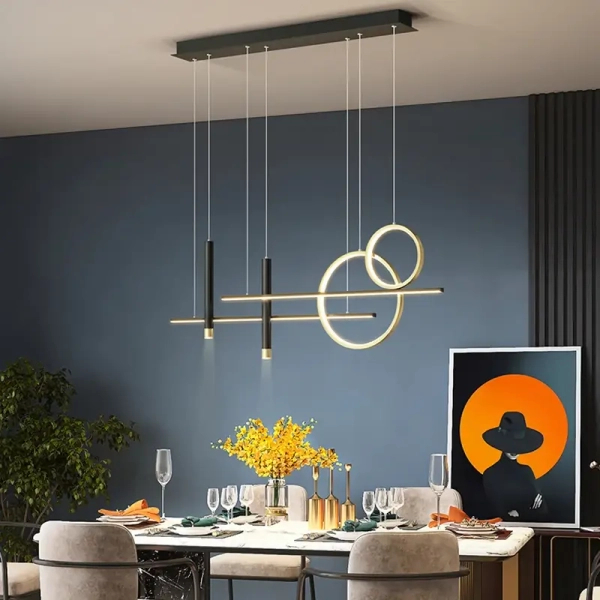 Lampa wisząca Forma CGFORMA390 LED 30W 3000-6000K do salonu złoty czarny