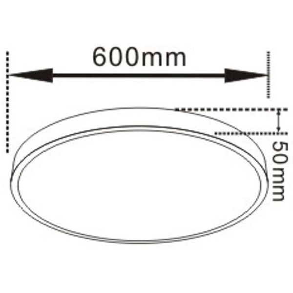 Plafon LAMPA sufitowa RAPIDO LP-433/1C L BK Light Prestige okrągła OPRAWA metalowa LED 45W 4000K plafoniera biurowa czarna