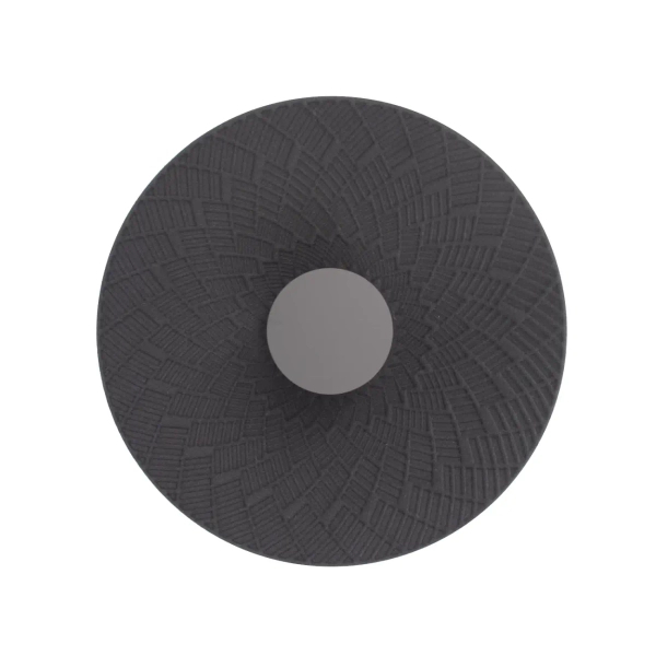 Ścienna lampa filcowa na korytarz MISAKI LED 6W 3000K W0456 czarna brązowa