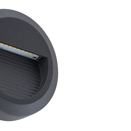 Elewacyjna LAMPA zewnętrzna ROUND LED 8147 Nowodvorski okrągła OPRAWA outdoor LED 1,6W 3000K ścienna IP54 czarna