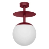 Metalowa lampa przysufitowa PLAAT B PLB14003 burgundowa