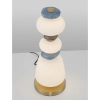 Porcelanowa lampka nocna FELANZO LE45244 LED 23W 3000K złota biała niebieska