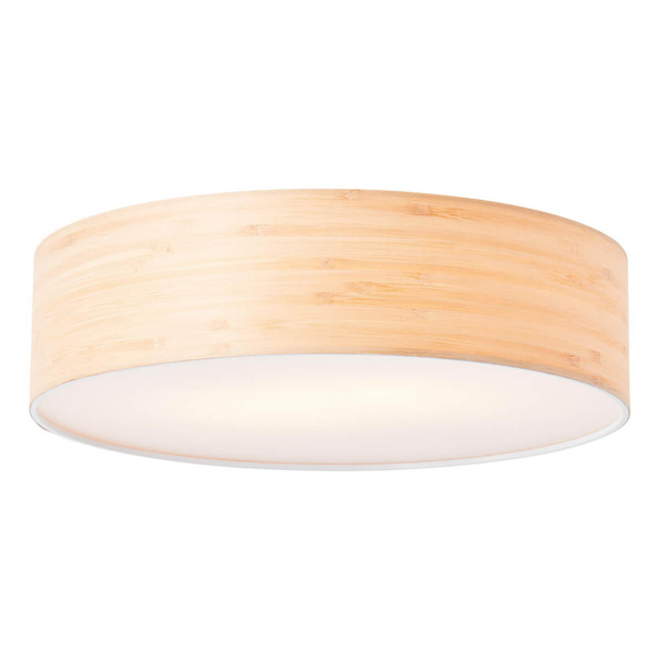 Okrągły plafon Romm 99489/75 ekologiczny drewniany biały