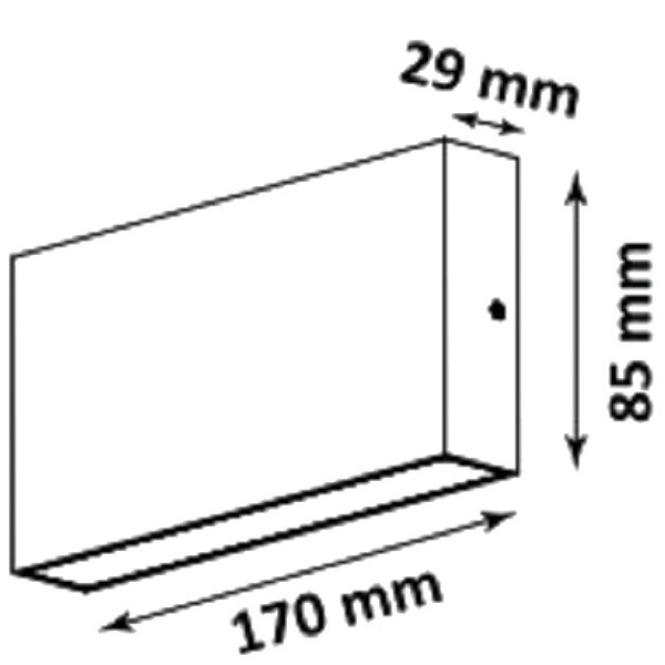 Ścienna LAMPA zewnętrzna CHICAGO 315694 Polux ogrodowa OPRAWA prostokątna LED 11W 4000K outdoor IP44 biała