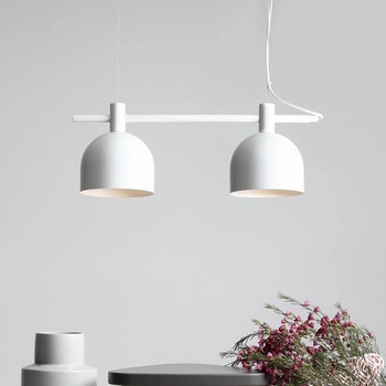 Lampa wisząca BERYL 976H Aldex metalowy zwis biały