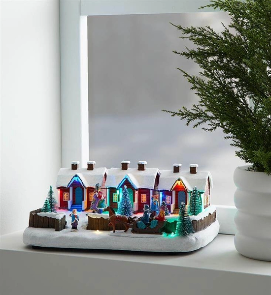 Zimowa dekoracja stojąca na stół LED 0,03W multikolor