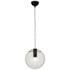 Skandynawska lampa wisząca Tonda ST-8722P-S black Step kula przezroczysta