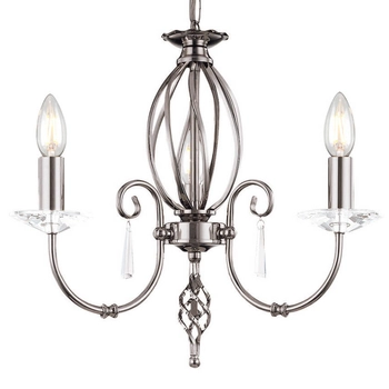 Lampa wisząca Aegean AG3-POL-NICKEL świecznikowa polerowany nikiel