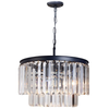 Okrągła lampa wisząca CGHEREFALL30 glamour na łańcuchu stal