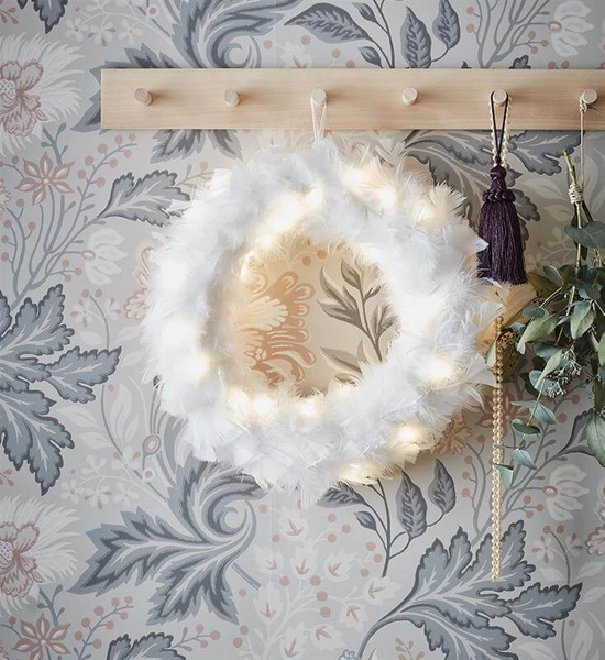 Ozdoba wisząca świetlna Feather pióra LED 0,03W biała ciepła