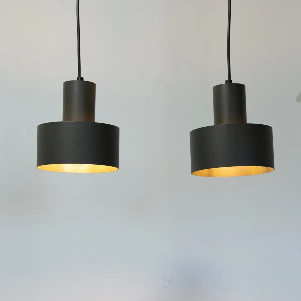 Żyrandol podwójny do salonu Rif 2 41160 skracalny ciemnoszary