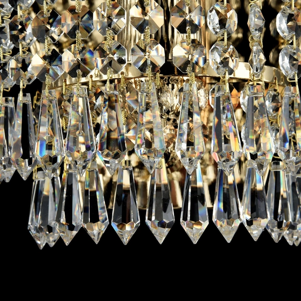 Lampa ścienna kryształowa Palace DIA890-WL-01-G crystal mosiądz
