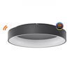 Szara lampa przysufitowa Solvent LED 92W zdalnie sterowana