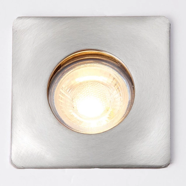 Kwadratowe oczko Speculo 80245 metalowe do łazienki IP65 chrom