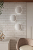 LAMPA ścienna SL.0934 metalowa OPRAWA kinkiet kamień biały