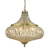 Wisząca lampa kryształowa Asmara ASM0675 mosiądz przezroczysty