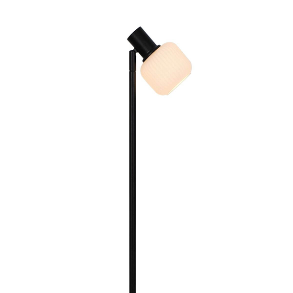 Podłogowa lampa Stem R5021009A-1F Zumaline szkło metal czarny biały