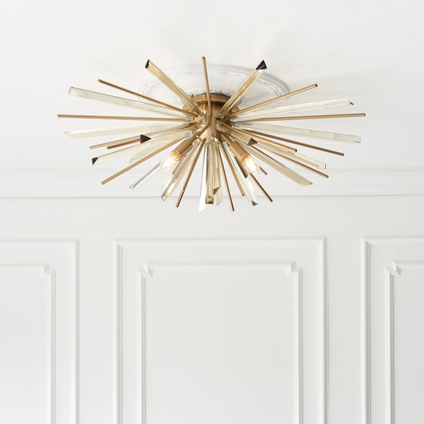 Dekoracyjna lampa sufitowa L&-181937 Light& sticks słońce mosiądz