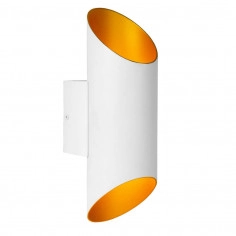 LAMPA ścienna QUIRIJN 09233/01/31 Lucide metalowa OPRAWA tuba kinkiet biały złoty