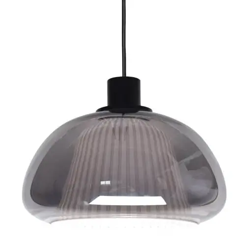 Żyrandol szklany nad wyspę Apiro PND-84638-BK-SG przydymiony