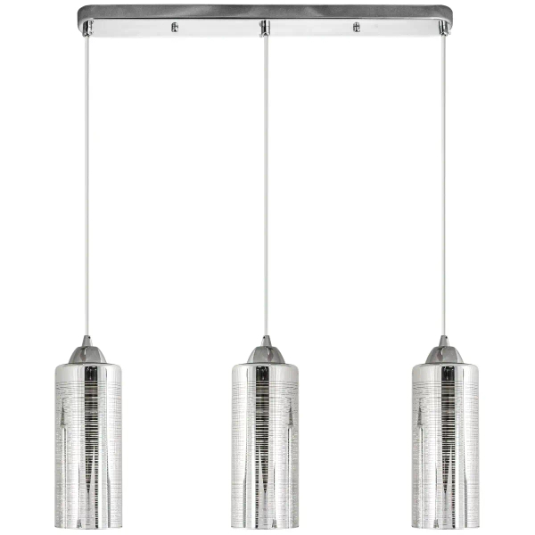 Jadalniana lampa wisząca 6754/3 8C nad stół chrom