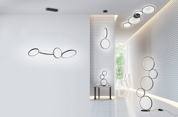 Plafon ledowy VELON DL432622610 sufitowa lampa 37W 3000K czarna