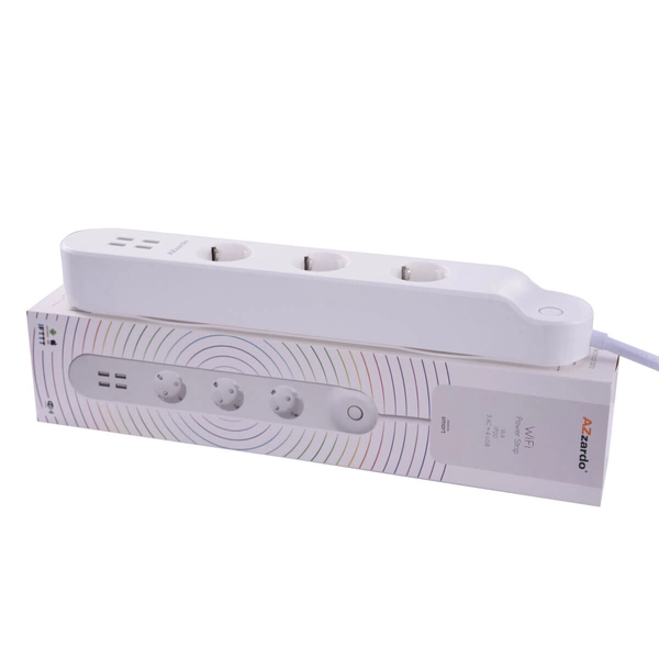 Potrójna listwa z gniazdkami POWER AZ3477 Azzardo wifi biały