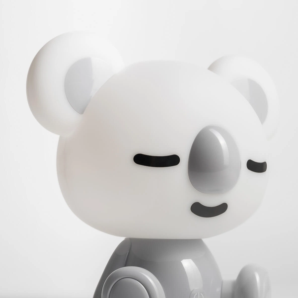 Nocna lampka na komodę Koala KDR-611-GR Zumaline LED 3W 4000K biała szara