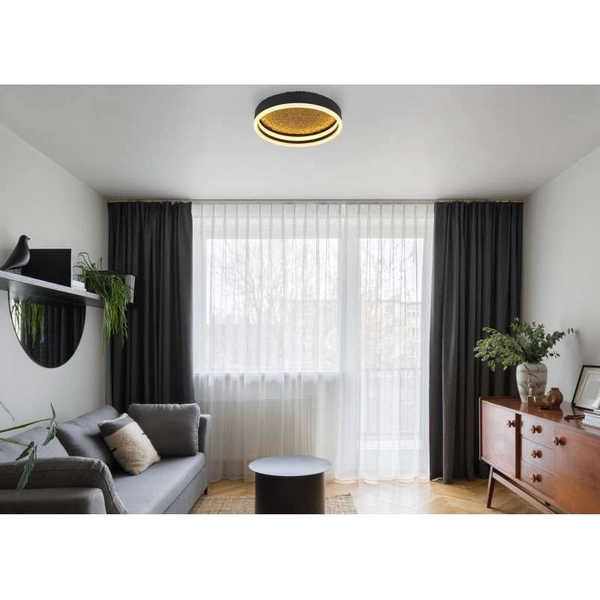 Lampa przysufitowa Hedi 48460-24 LED 24W 3000K czarna złota
