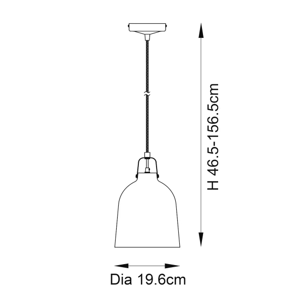 Industrialna lampa wisząca Lazenby 102544 metalowa czarna