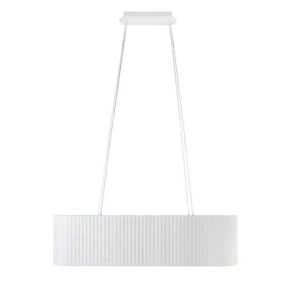 Ryflowana lampa wisząca MAZAYA biała MSE1501100607 1xLED 71,5W nad stół