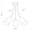 Lampa dziecięca sufitowa Wire 2106 TK Lighting z tkaniny kolorowa