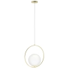 Wisząca lampa szklana Jumbo AZ4983 ball kula złota 