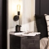 Kinkiet minimalistyczny Tesoro ABR-KR-C-E27 Abruzzo metalowy czarny