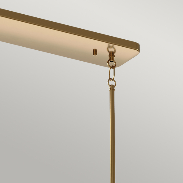 Lampa wisząca Art Deco QN-KIMROSE10-BNB nikiel mosiądz