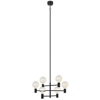 LAMPA wisząca CAPITAL 107281 Markslojd metalowa OPRAWA industrialna ZWIS pręty bulbs sticks loft czarne