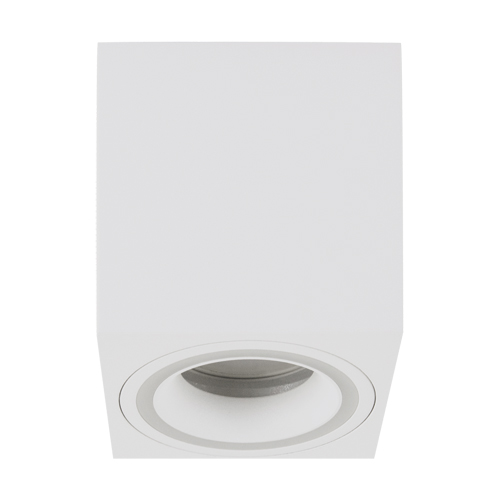 Sufitowa lampa nowoczesna Indi 04047 prostokątna do holu biała